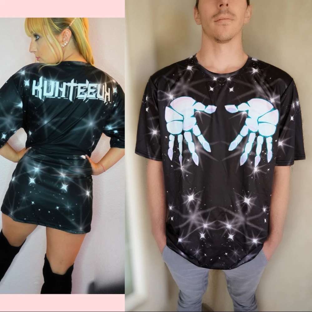 Kuhteeuh Handprint Unisex TShirt / Jersey Spacey / Sparkly sizes S-XXL
